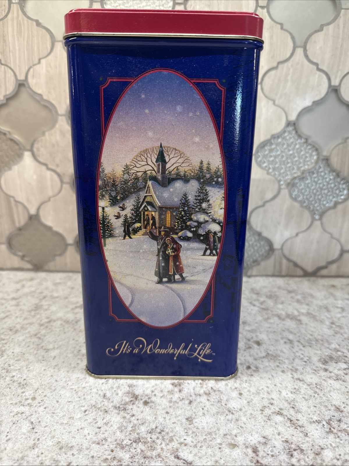 VTG 1993 Collector's Edition It's a Wonderful Life Oreo Cookies Christmas Tin VTG 1993 Collector's Edition It's a Wonderful Life Oreo Cookies Christmas Tin