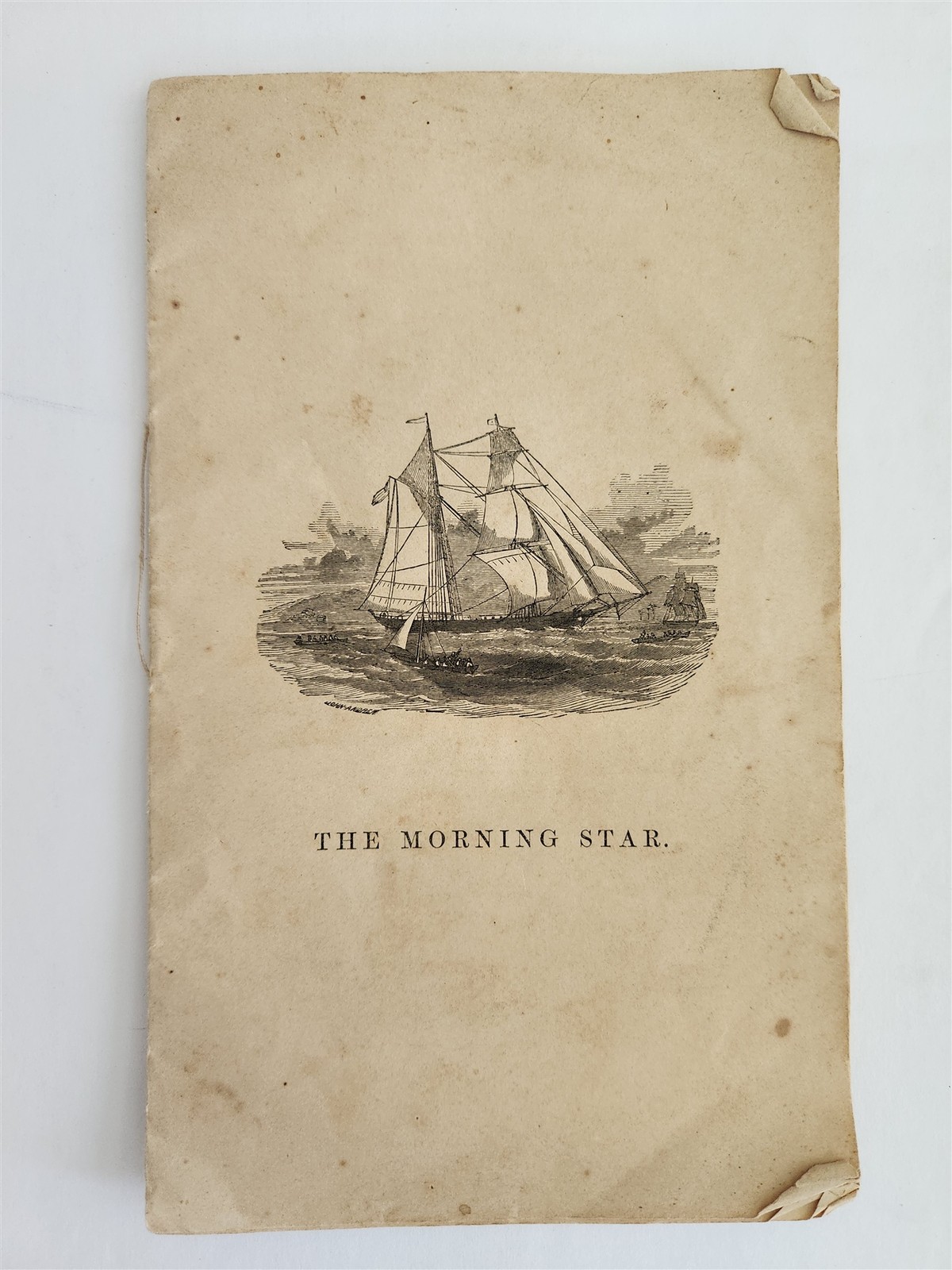 1857 antique MORNING STAR ship MISSIONARY PACKET hawaii micronesia booklet
