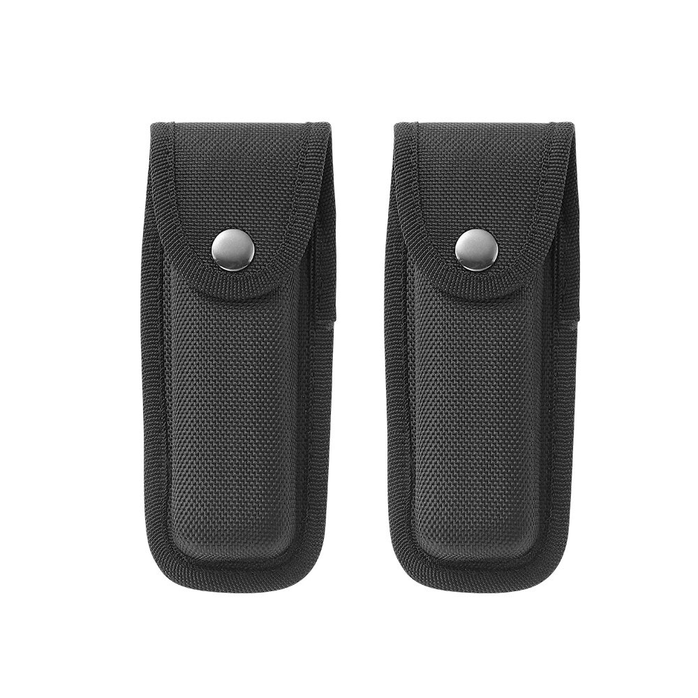 2/4-Pack Black Portable Hard Boxed Nylon Belt Sheath For Folding Knife US New