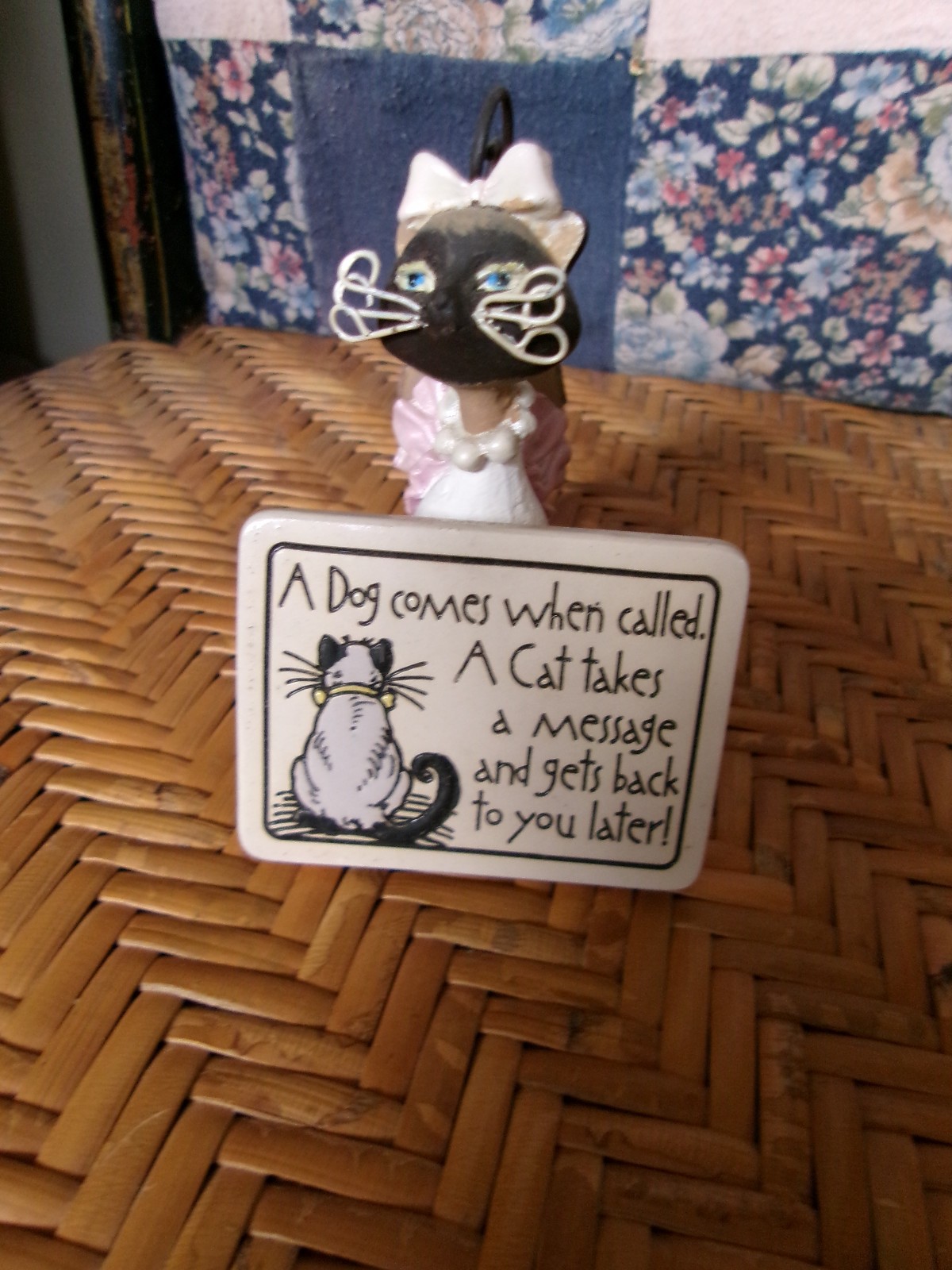 Adorable Siamese Cat Figurine & Magnet~Funny~Deva~Princess~Rare~Cute~Wire Tail Adorable Siamese Cat Figurine & Magnet~Funny~Deva~Princess~Rare~Cute~Wire Tail