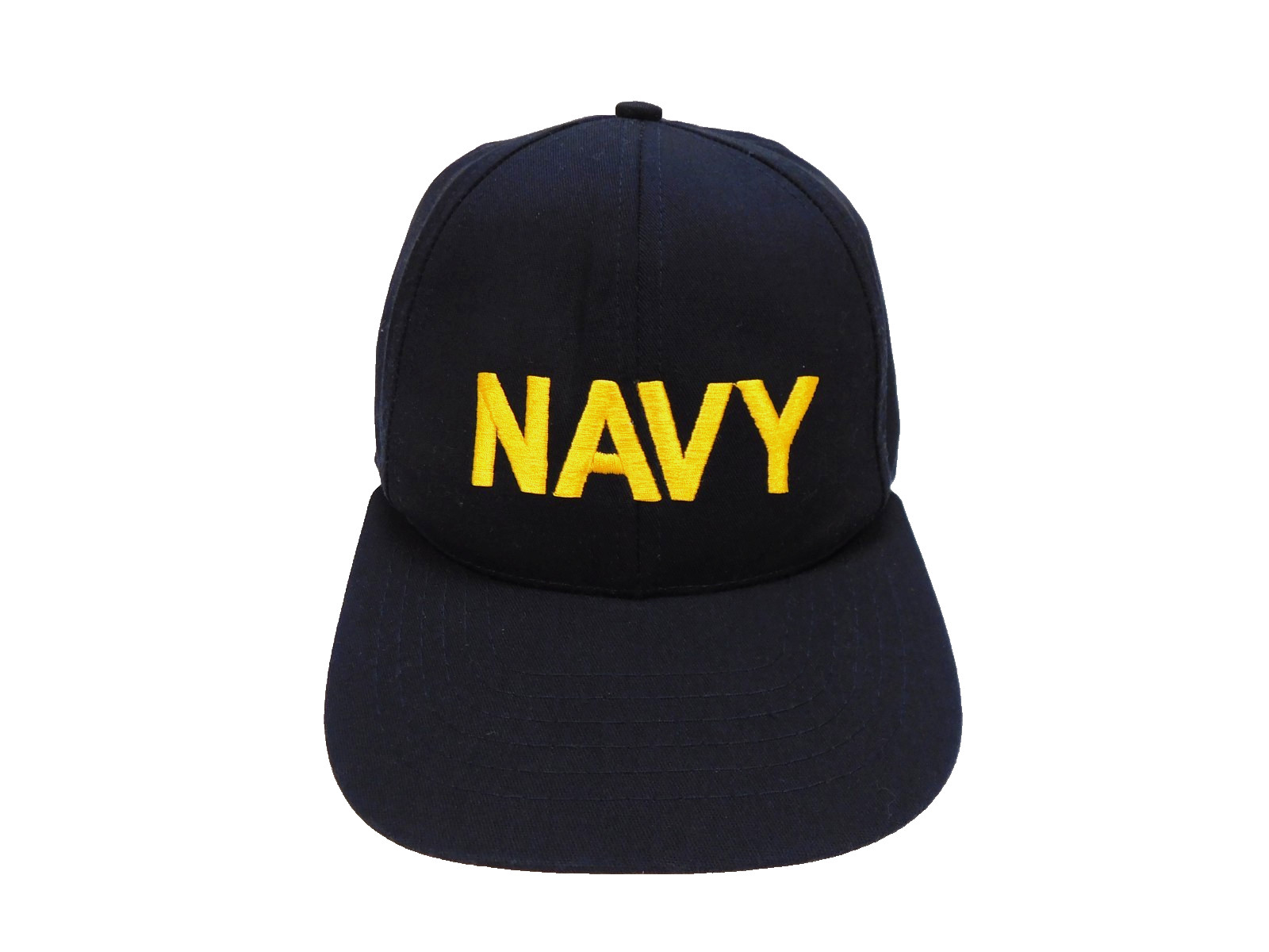 US Navy Baseball Cap Hat Gold Letters PT Working Uniform One Size Fits All NWOT