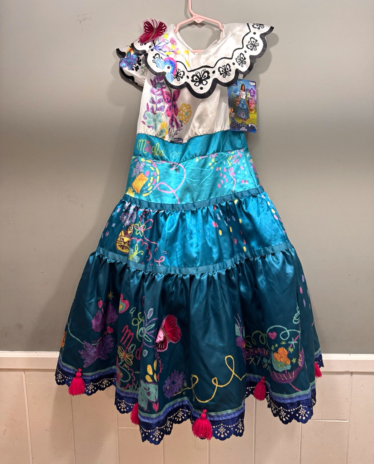 Disguise Disney Encanto Mirabel Child Girl Costume Dress S/P 4-6X Blue