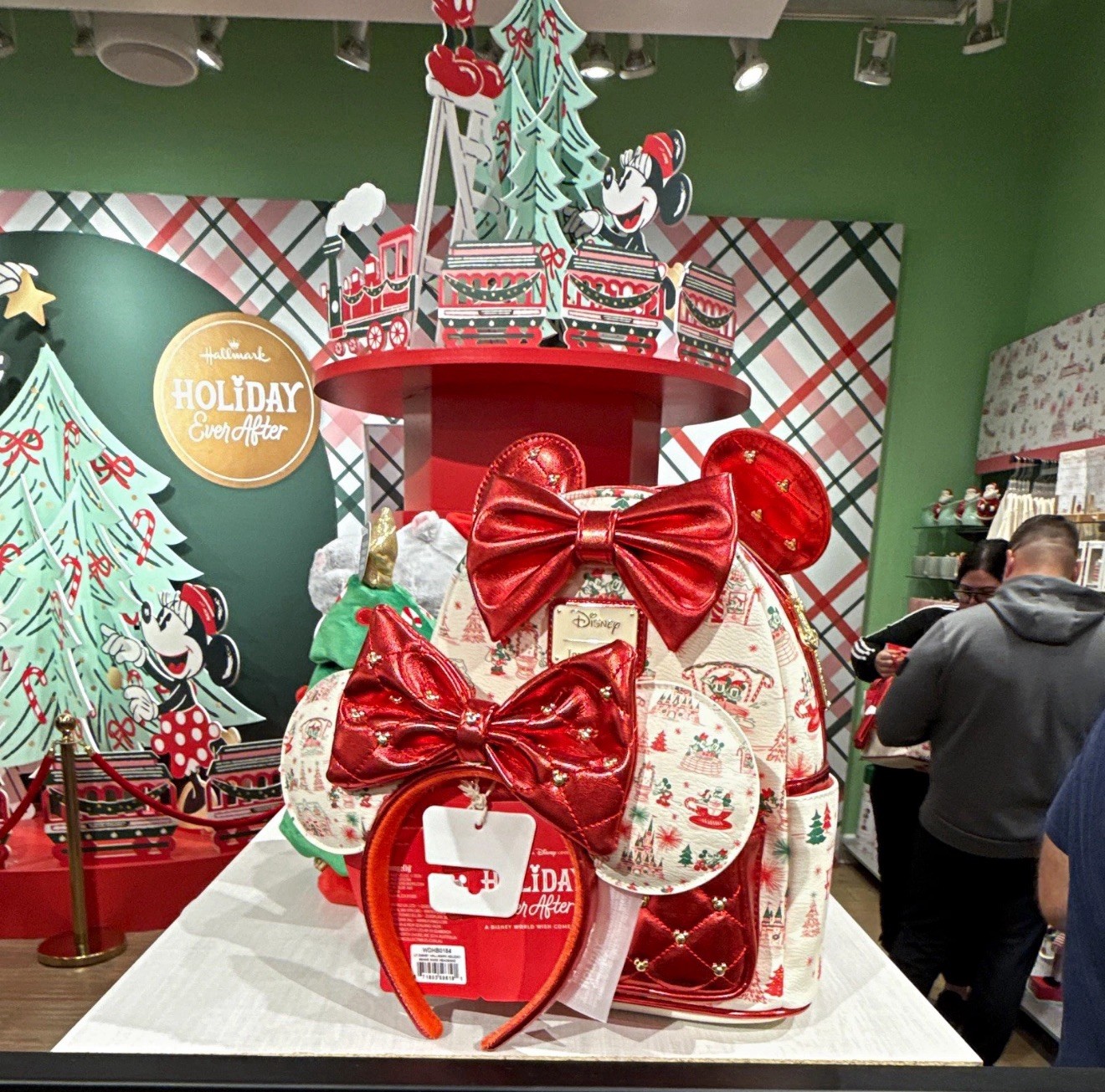 Disney x Hallmark Holiday Ever After Loungefly Backpack + Minnie Mouse Ears