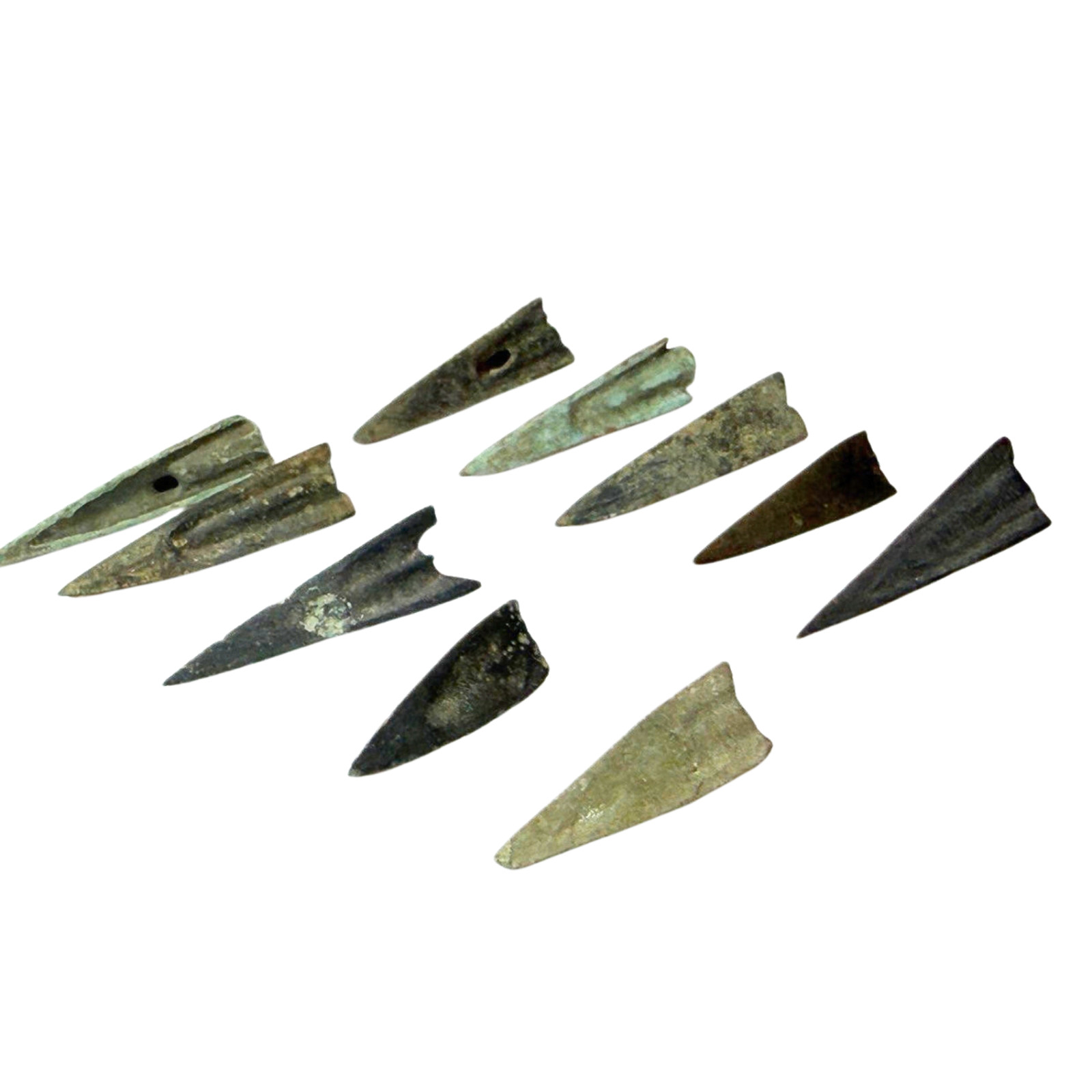 Lot of 10 Ancient Iron Arrowhead Kievan Rus - Vikings 8-11th century AD Relics