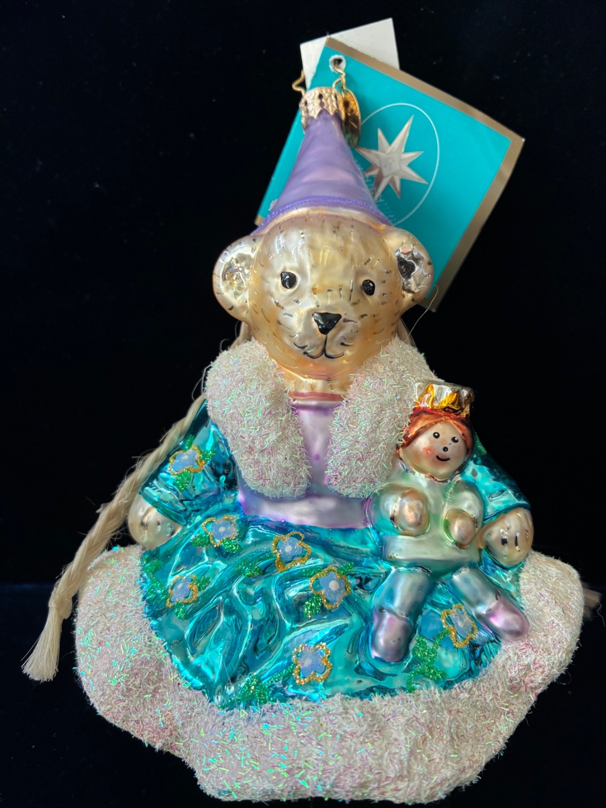 RADKO Vintage 2007 “Muffy, Muffy, Let Down Your Hair” Rapunzel Ornament #1013550