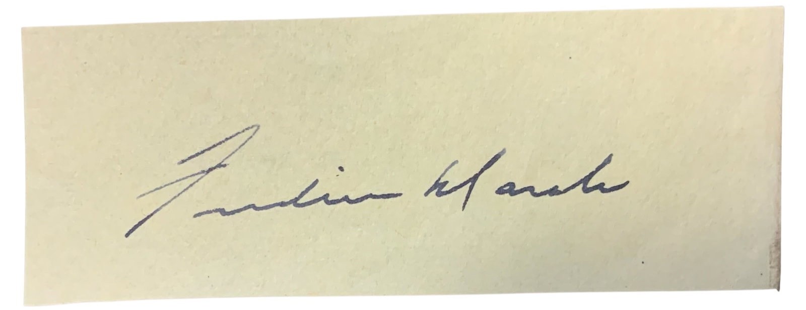 Actor Fredric March Dr. Jekyll & Mr Hyde Signed Auto Cut Signature