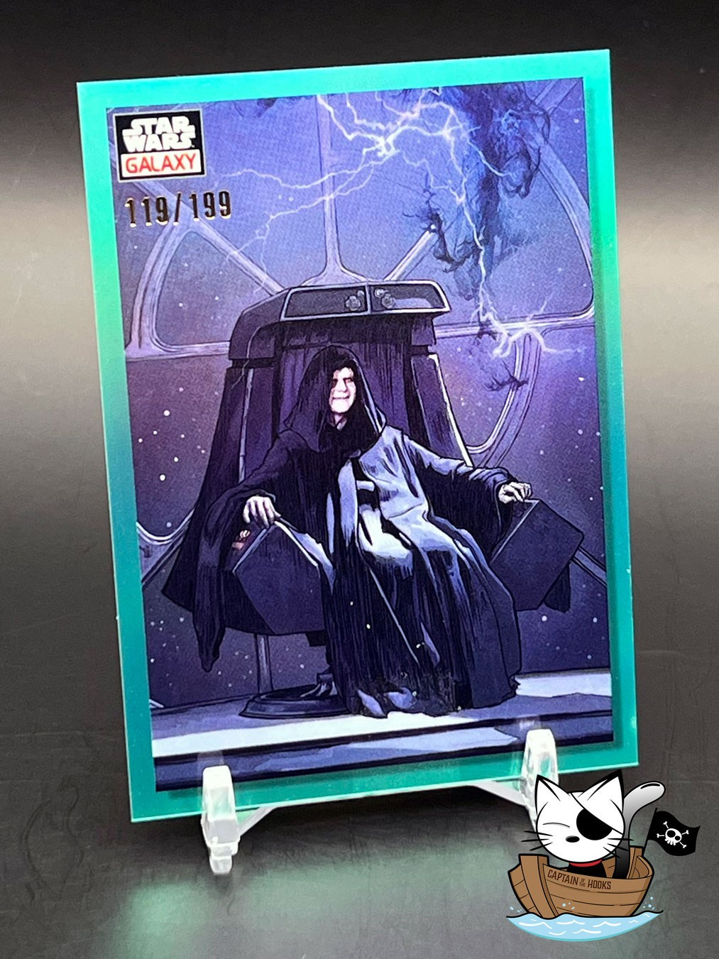 2023 Topps Chrome Star Wars Galaxy Aqua Refractor 70 The Masters of Evil 119/199