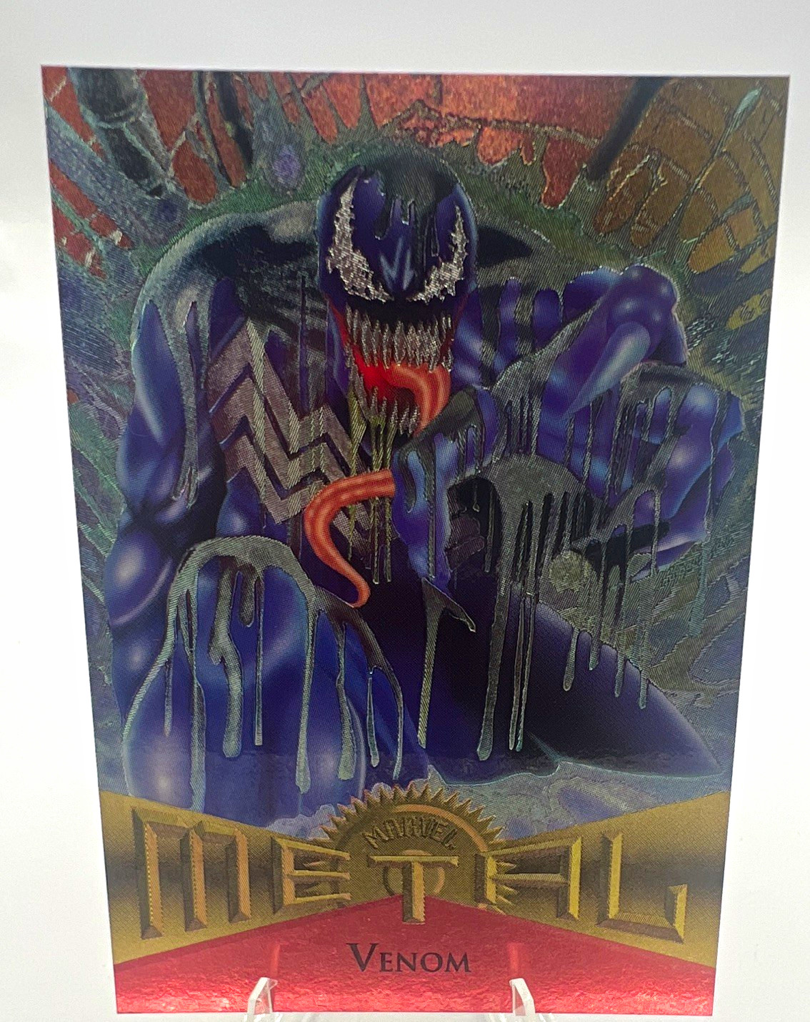 Fleer 1995 Marvel Metal Venom Insert Non-Sport Trading Card #80 Metal