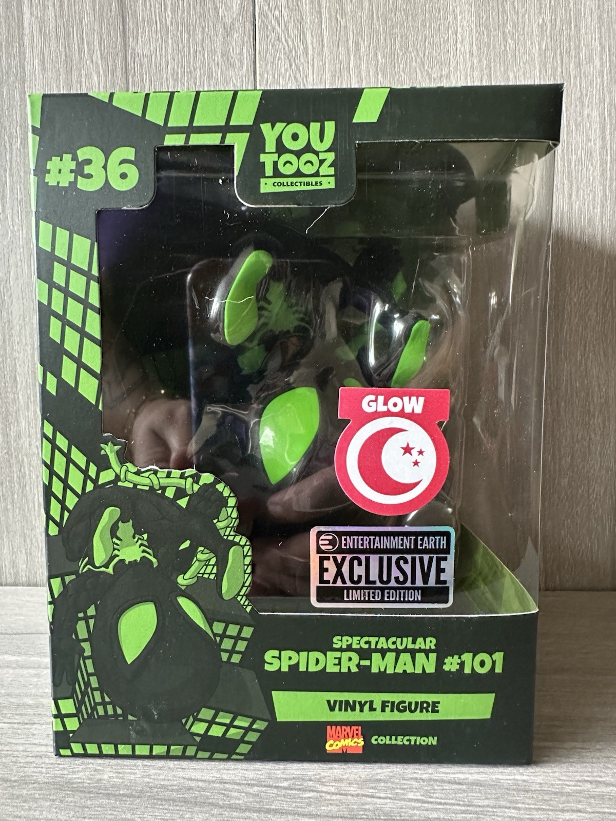 Youtooz Spectacular Spider-Man #101 #36 Glow Entertainment Earth Exclusive Viny…