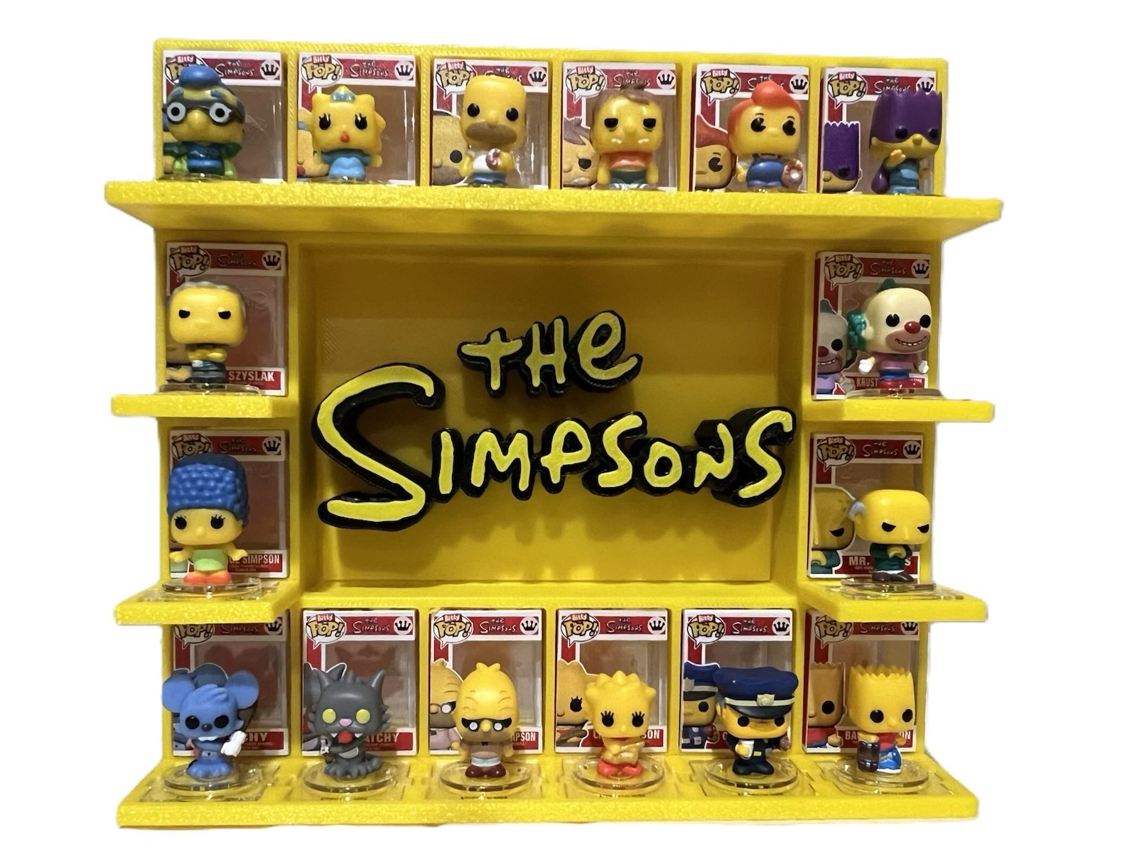 The Simpsons Bitty Pop Display w/Hanging Strips (3D Printed) The Simpsons Bitty Pop Display w/Hanging Strips (3D Printed)