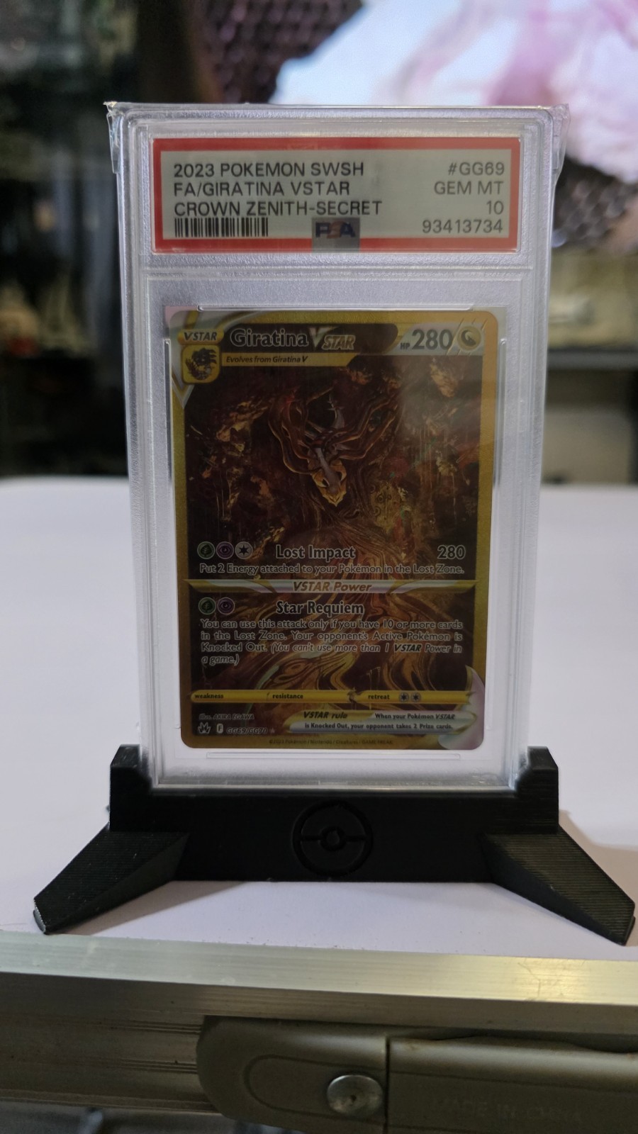 Giratina VSTAR GG69/GG70 PSA 10 Crown Zenith Galarian Gallery pokemon card