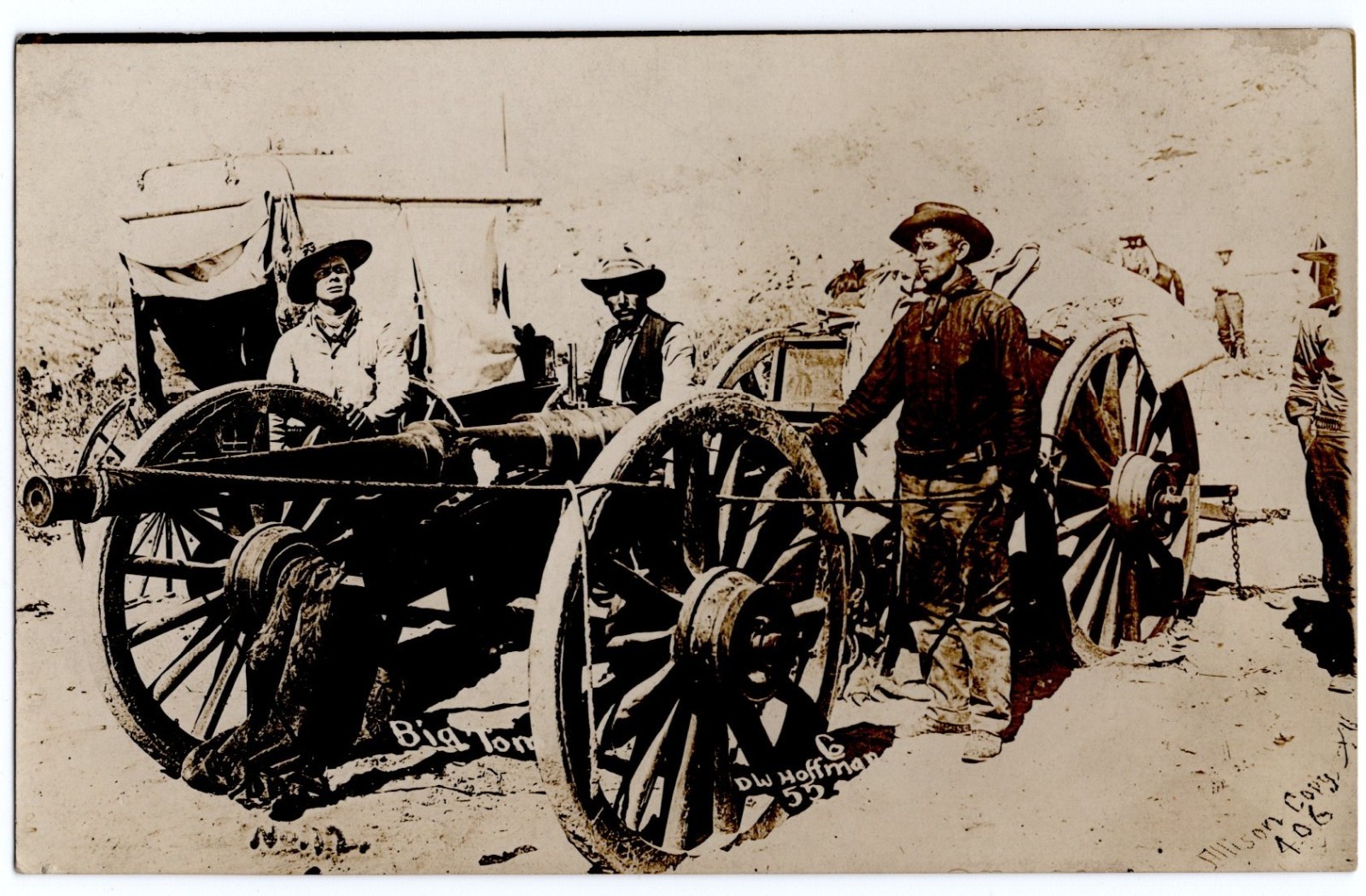 Ca. 1911 Big Tom Mexican Revolution Artillery Cannon Rebels RPPC Photo Postcard Ca. 1911 Big Tom Mexican Revolution Artillery Cannon Rebels RPPC Photo Postcard
