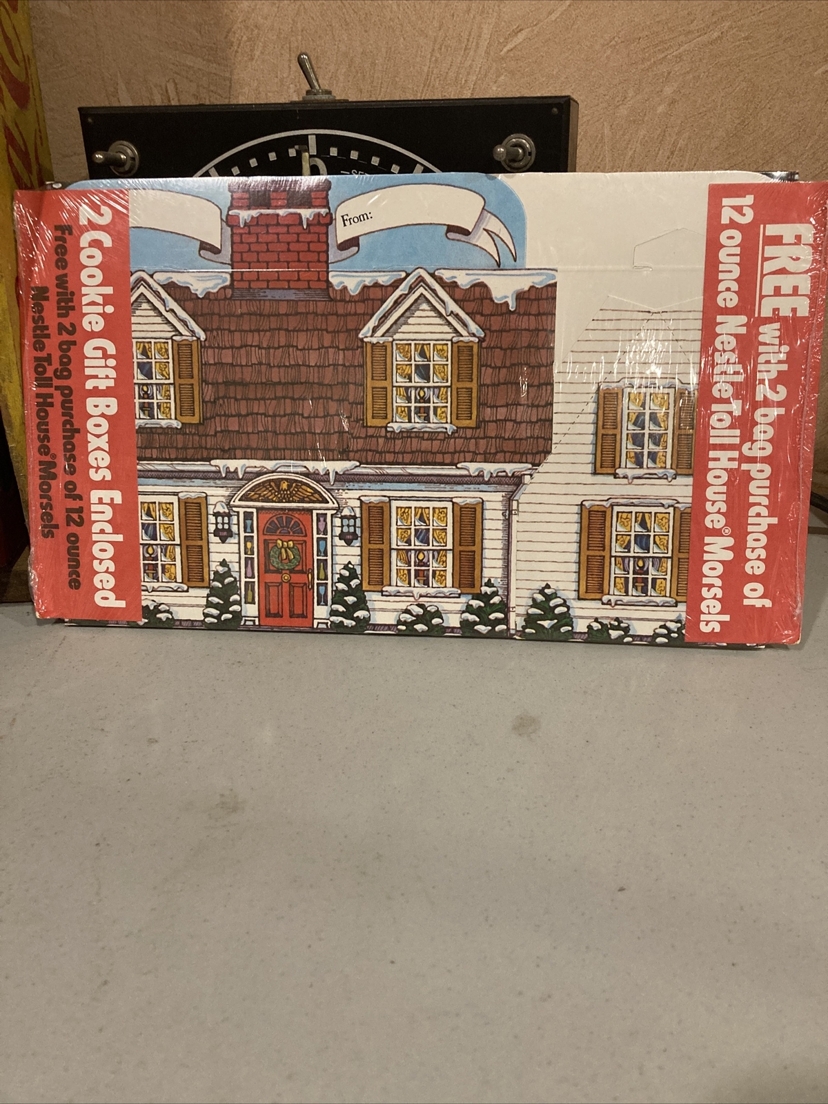 LOT OF  8 VINTAGE 1982 NESTLE COOKIE BOX GIFT HOUSES NEW OLD STOCK
