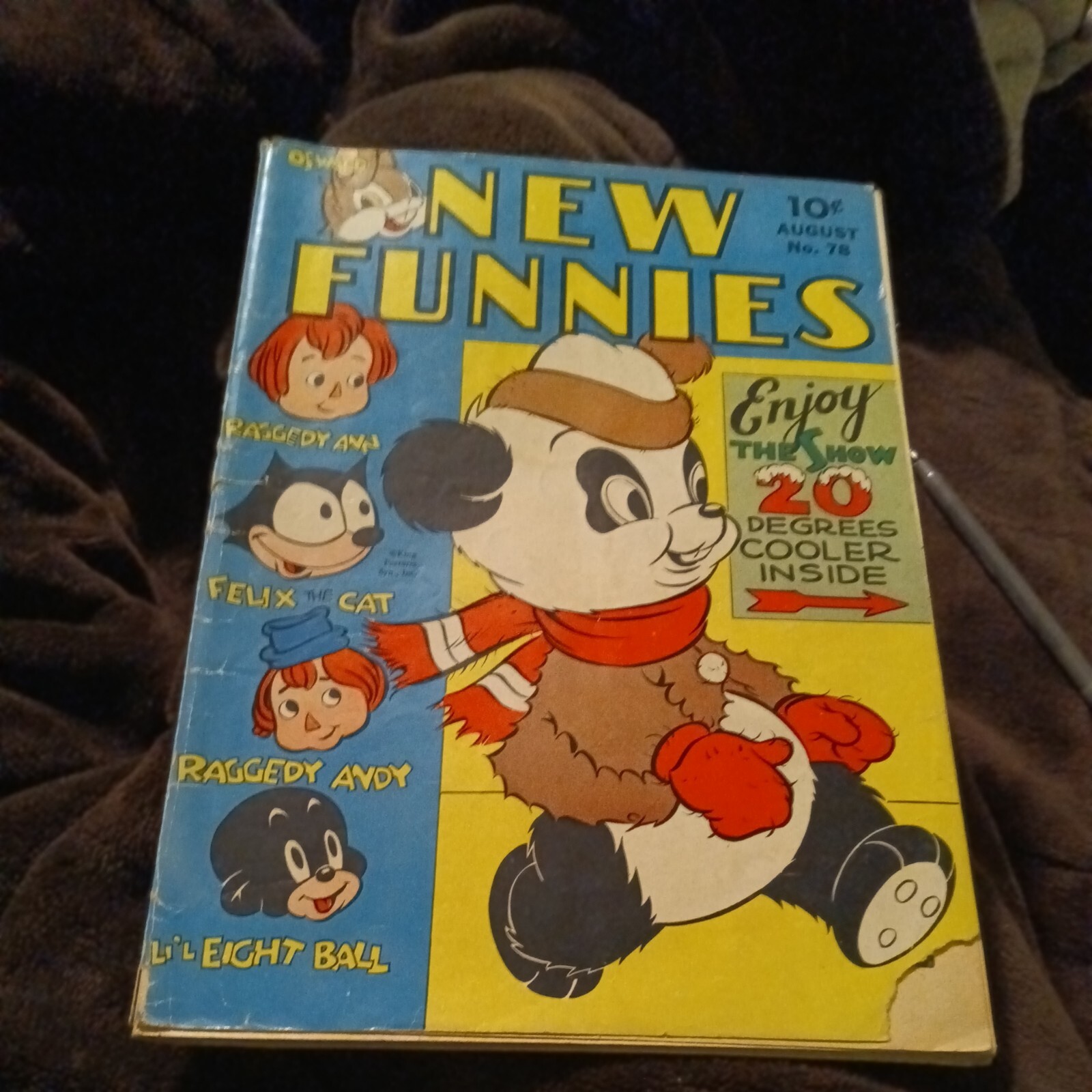 New Funnies Comics 78 Dell 1943 Golden Age Andy Panda Felix The Cat Raggedy Ann New Funnies Comics 78 Dell 1943 Golden Age Andy Panda Felix The Cat Raggedy Ann