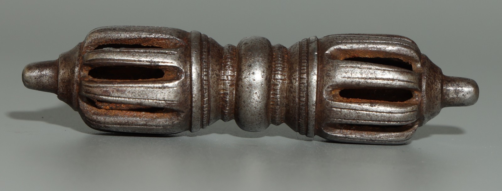 Real Rare Nice Tibet Vintage Old Buddhist Iron Vajra Dorje Amulet