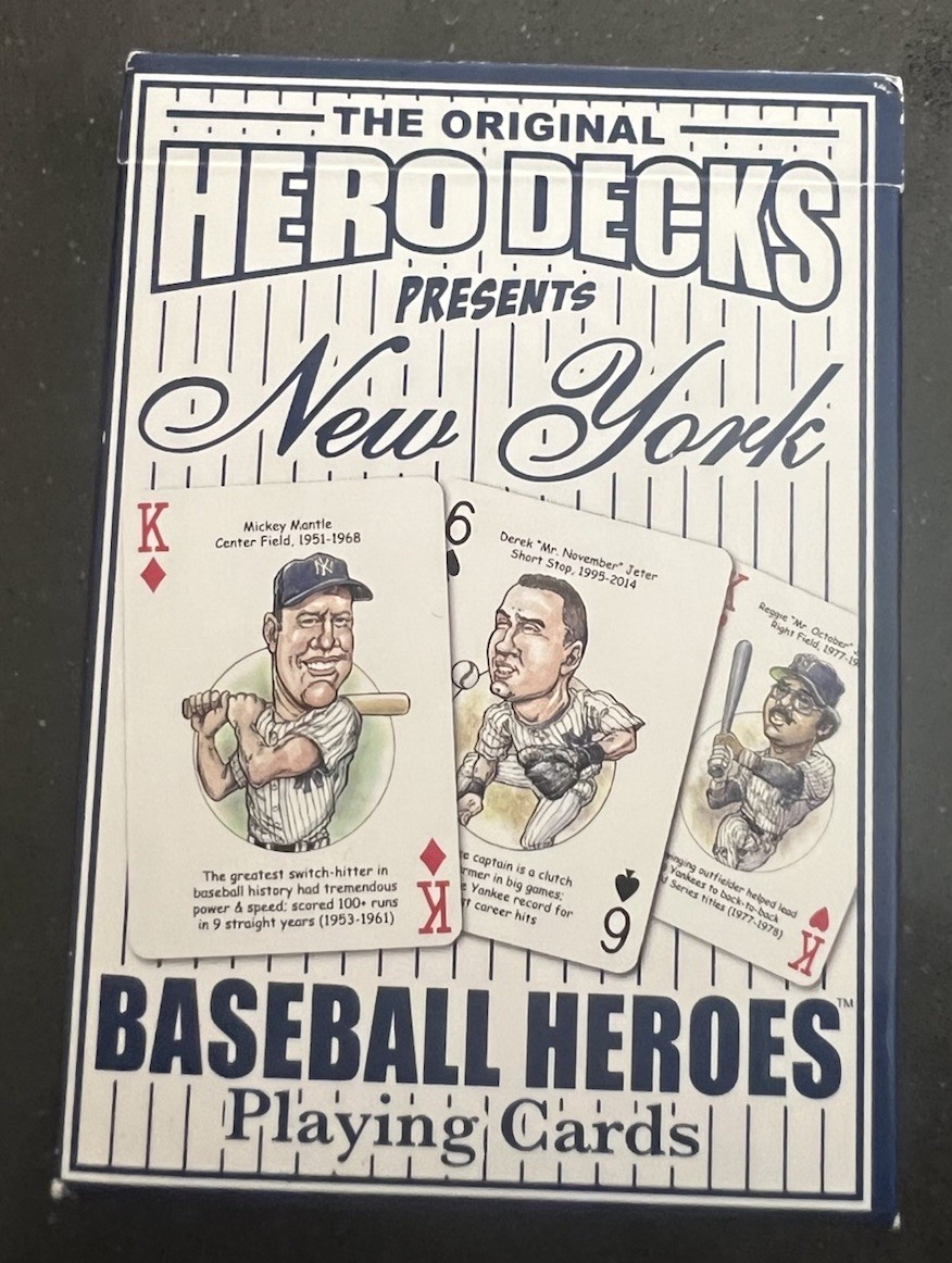 Hero Decks New York Yankees Baseball Heroes Playing Cards Mickey Mantle Jeter