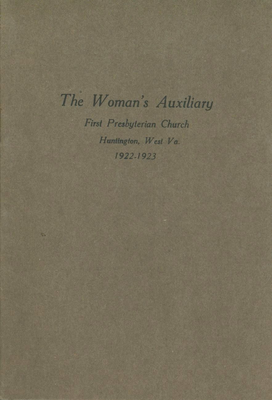 1922-23 First Presbyterian Huntington WV Woman's Auxiliary Handbook Circle List