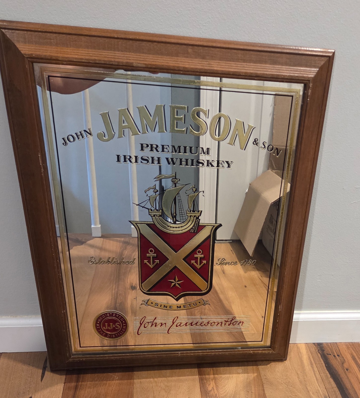 John Jameson & Son Irish Whiskey Bar Mirror 19.5\