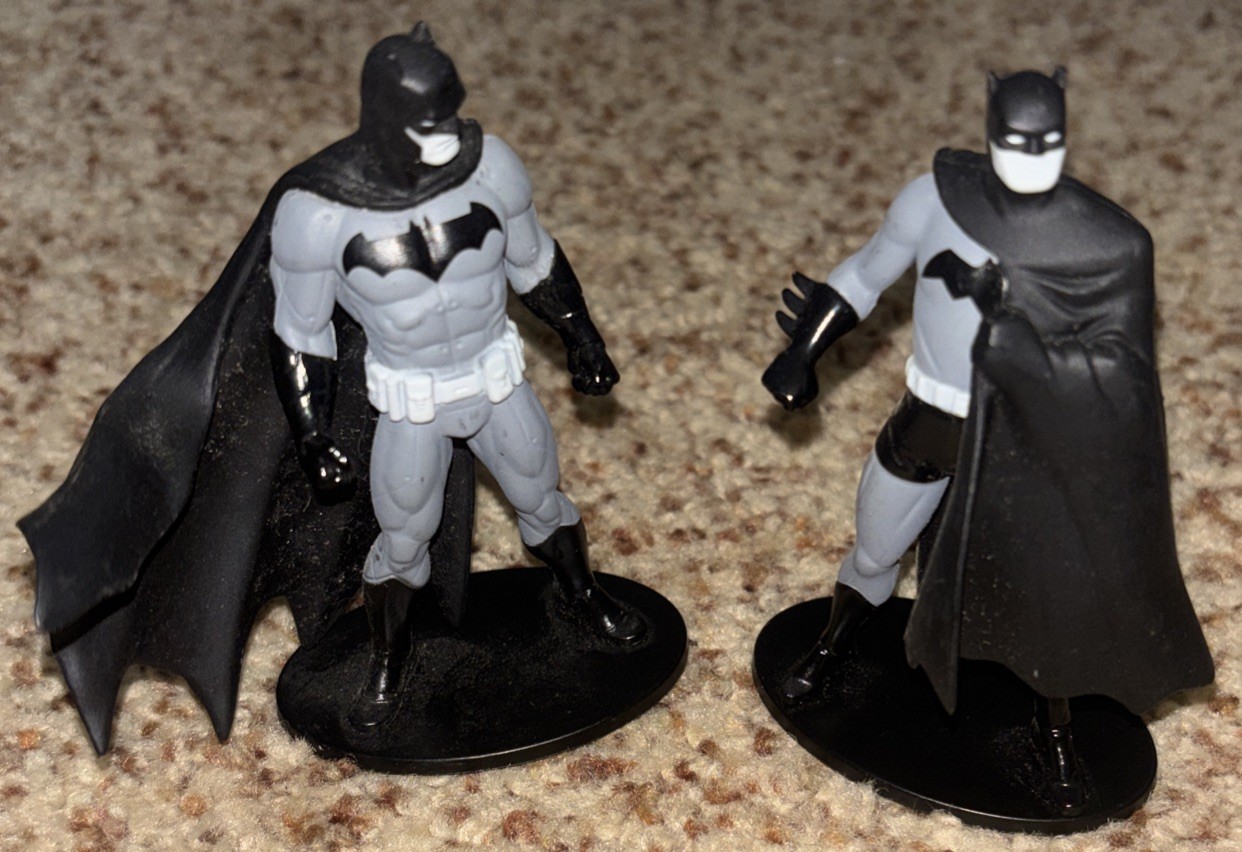 Batman DC Collectibles Black & White Mini Figures 2019 Lot Of 2 Batman DC Collectibles Black & White Mini Figures 2019 Lot Of 2