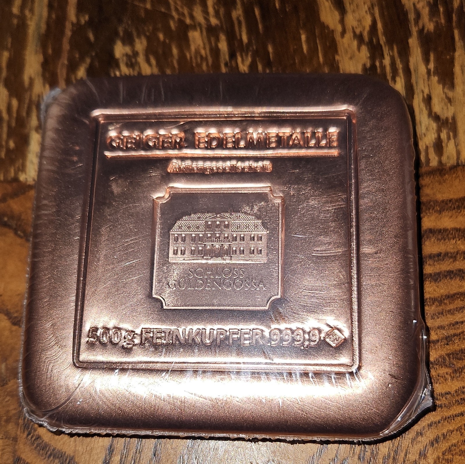 Geiger Original Klassik Schloss Güldengossa 500g Copper Copper Bar