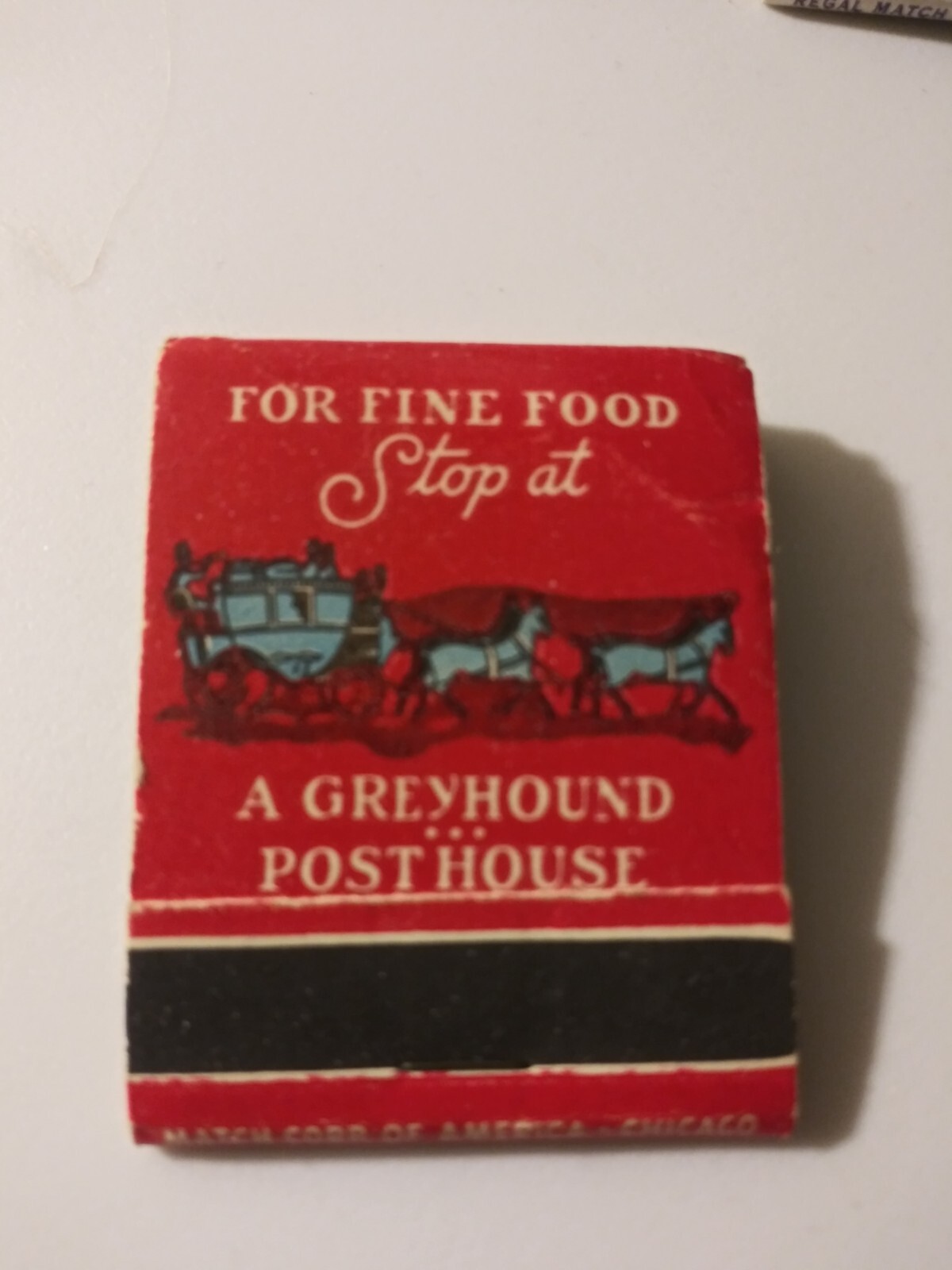 Vintage Matches From The Greyhound Post House