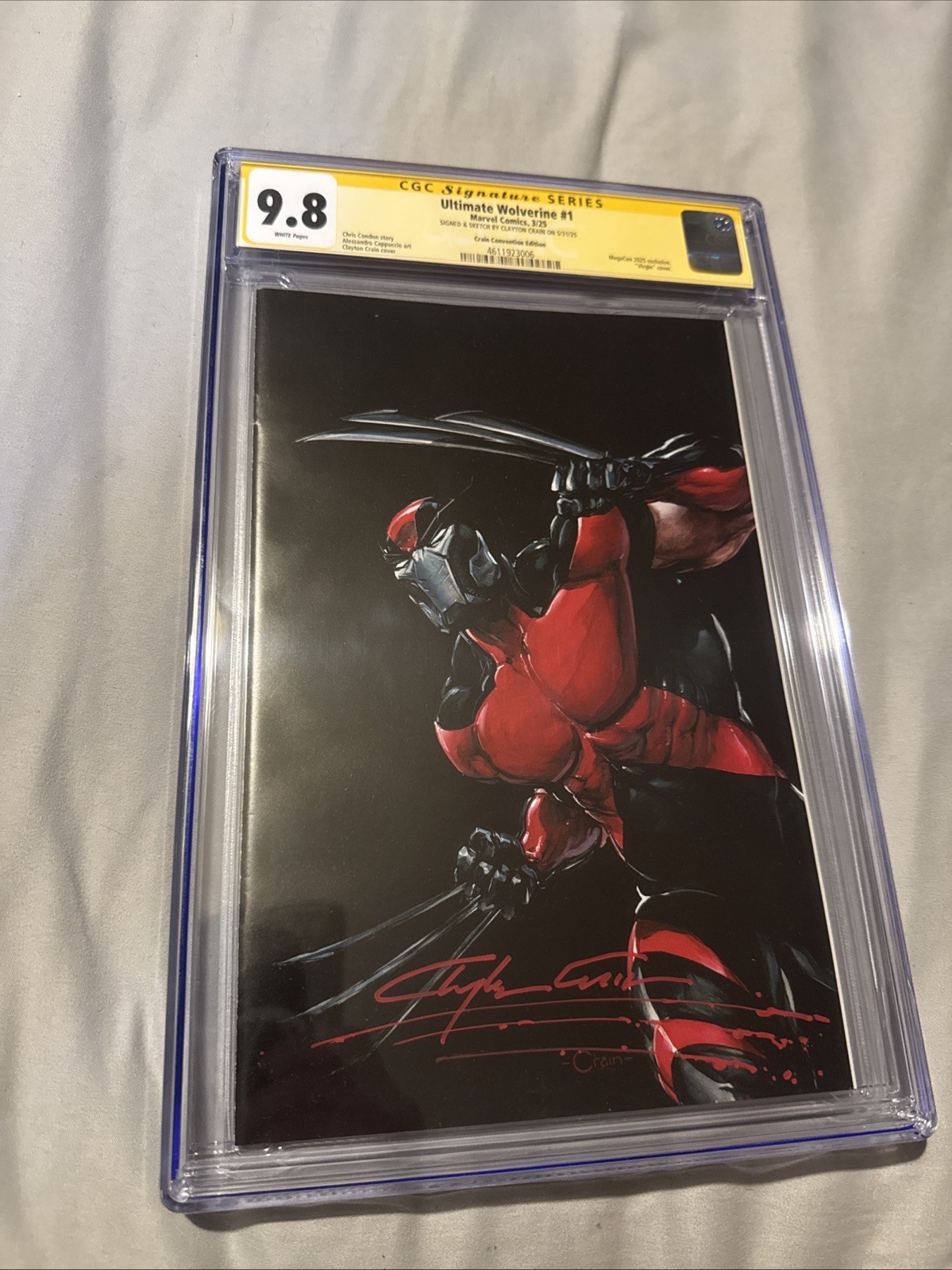 🔥Ultimate Wolverine #1 Clayton Crain Megacon Exclusive 