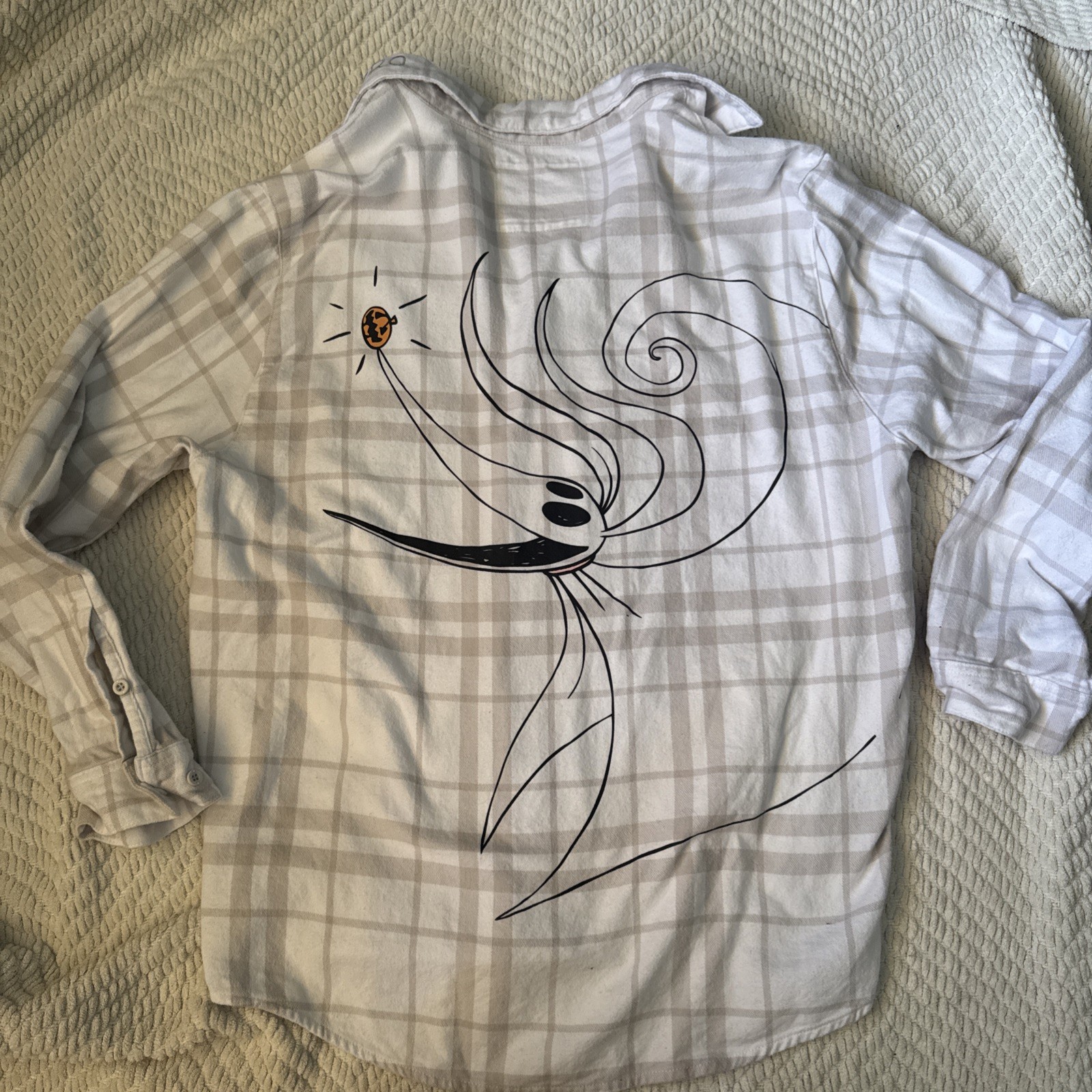 Cakeworthy x Disney Nightmare Before Christmas “Zero Flannel” Shirt Sz  XL