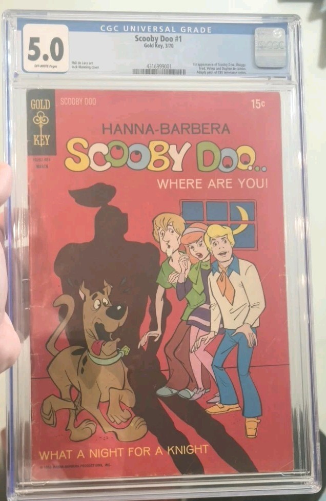 Scooby Doo #1. CGC 5.0 Key 1st App Scooby Doo  Shaggy Fred Velma  Daphine  1970