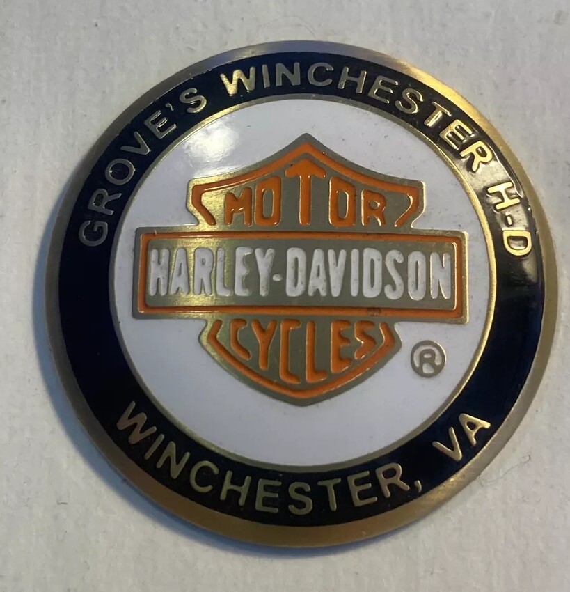Groves's Harley Davidson Winchester, Virginia Oil Stick Dome Dip Dot 1-1/4 Groves's Harley Davidson Winchester, Virginia Oil Stick Dome Dip Dot 1-1/4