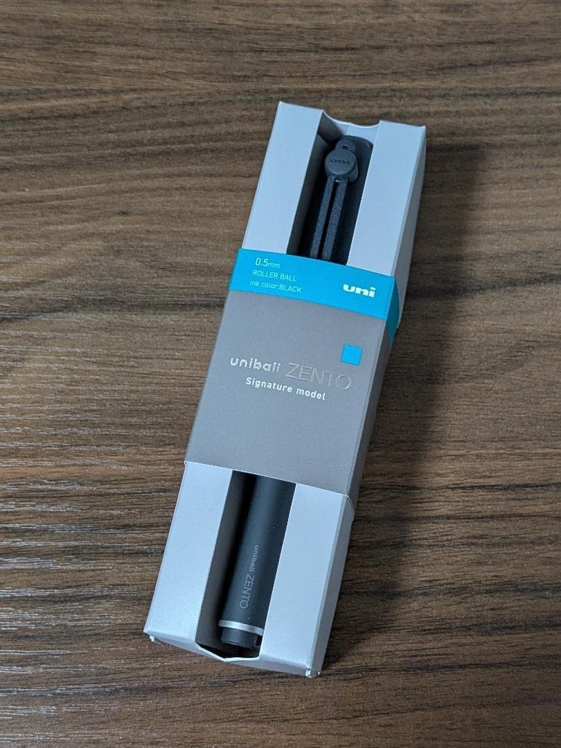 Mitsubishi Pencil Uniball Zento Signature Model Metallic Black 0.5mm NEW