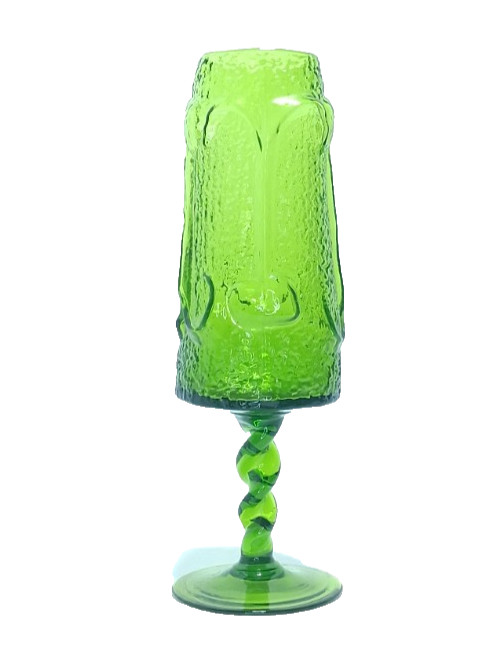 Stelvia Wayne Husted Italian Green Vtg Art Glass Vase 11.5 Stelvia Wayne Husted Italian Green Vtg Art Glass Vase 11.5