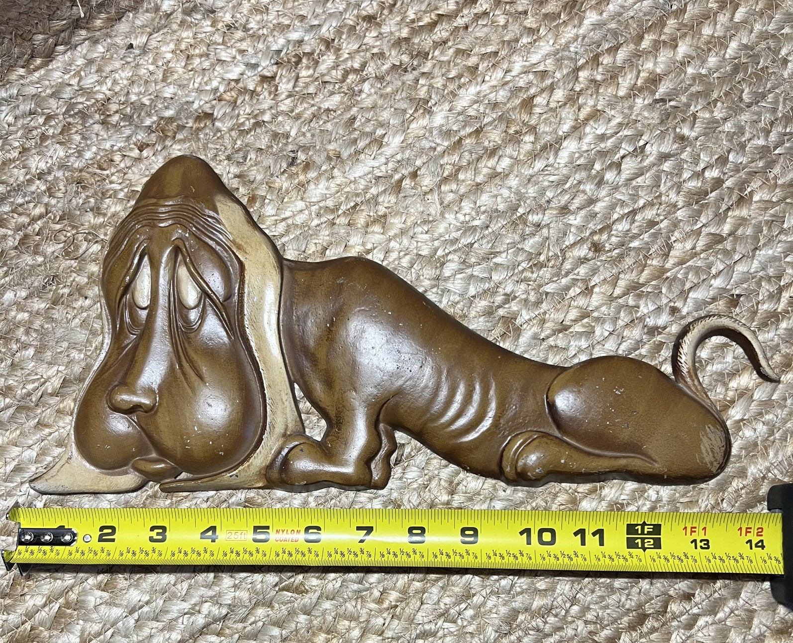Vintage 1967 SEXTON USA Cast Metal Wall Plaque Basset Hounds #1206 