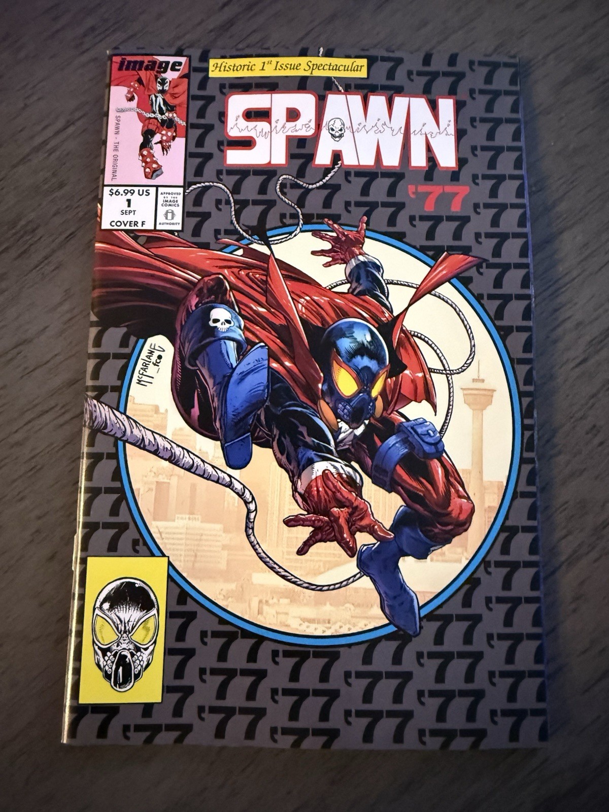 🔥 Spawn 77 #1 McFarlane 1:25 Ratio Retro Logo PRESALE 9/9 Image Comics 🔥 🔥 Spawn 77 #1 McFarlane 1:25 Ratio Retro Logo PRESALE 9/9 Image Comics 🔥