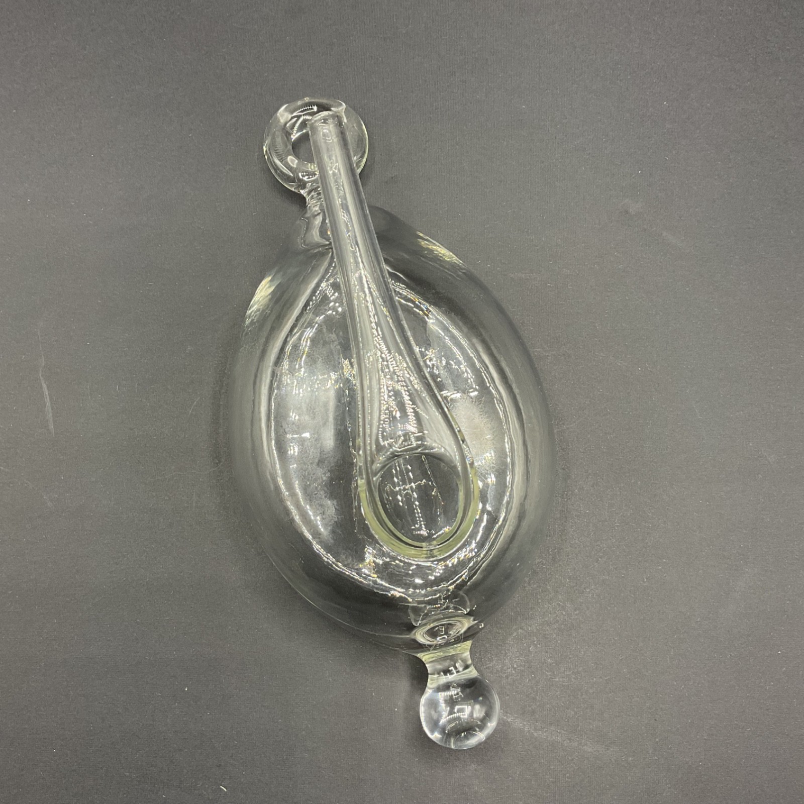Vintage Skruf Sweden Glass Vatten Water Barometer \