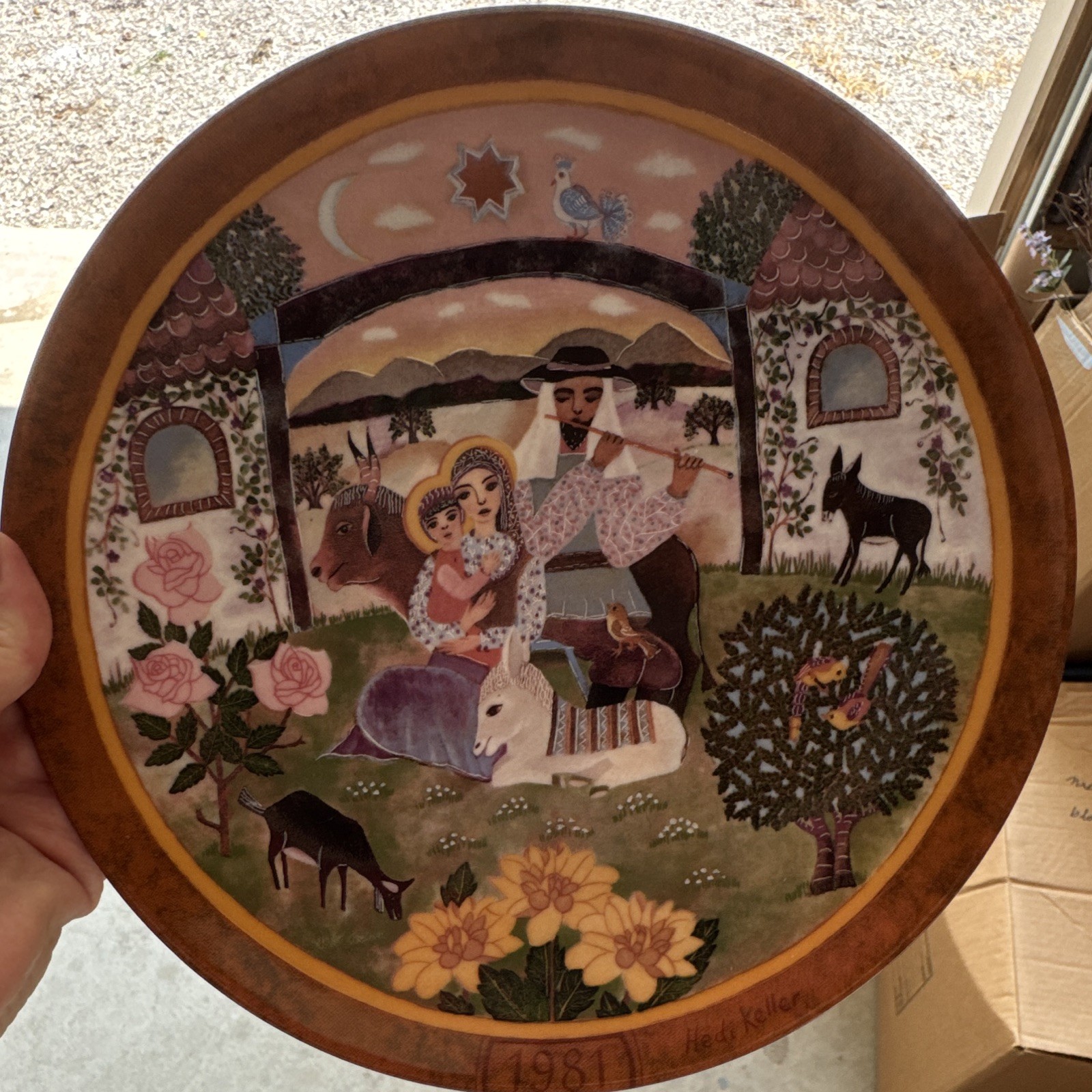 Königszelt Bavaria Porcelain Nativity Collector Plate Hedi Keller 1981 LE