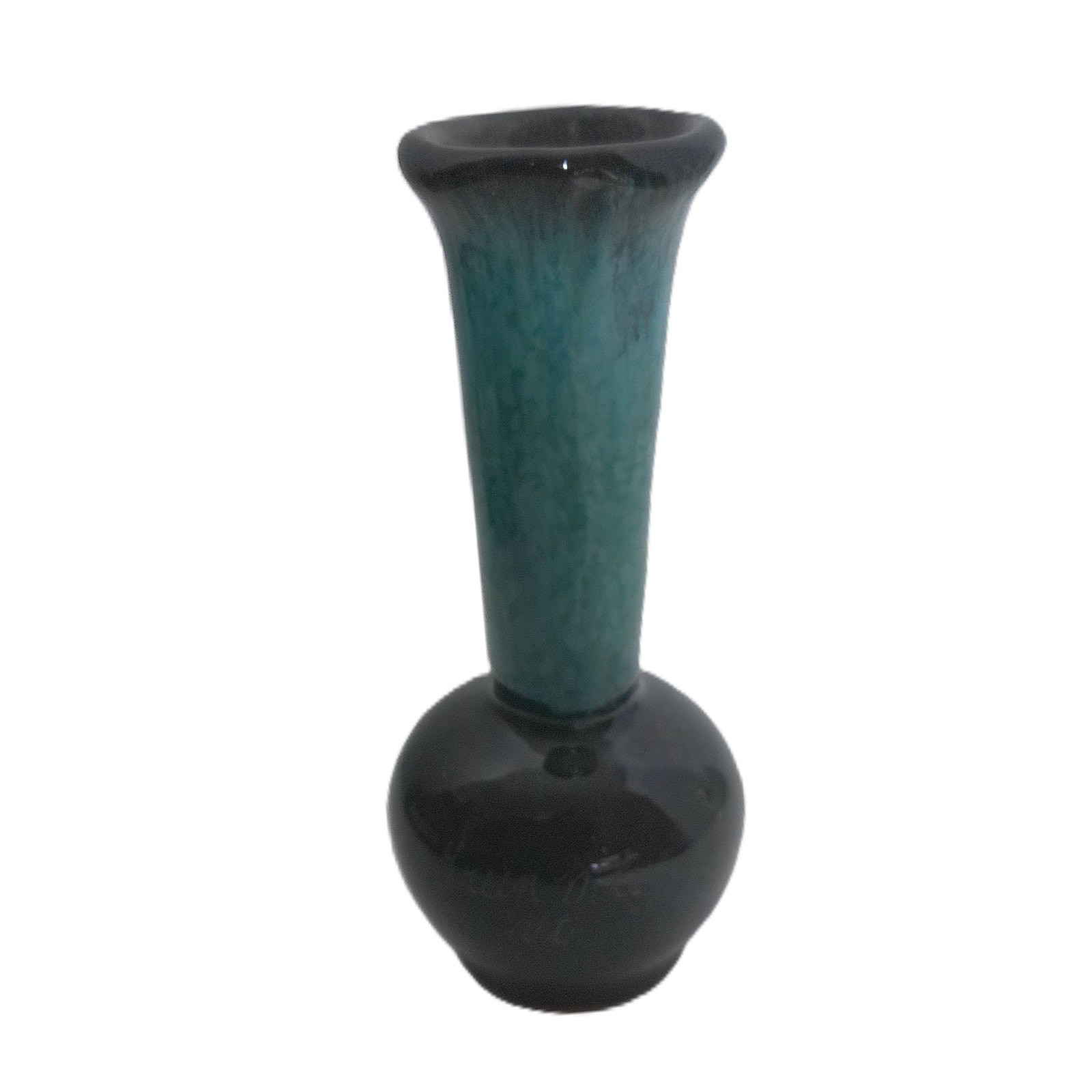 Vintage Green Mountains Pottery Vermont Drip Glaze Bud Vase