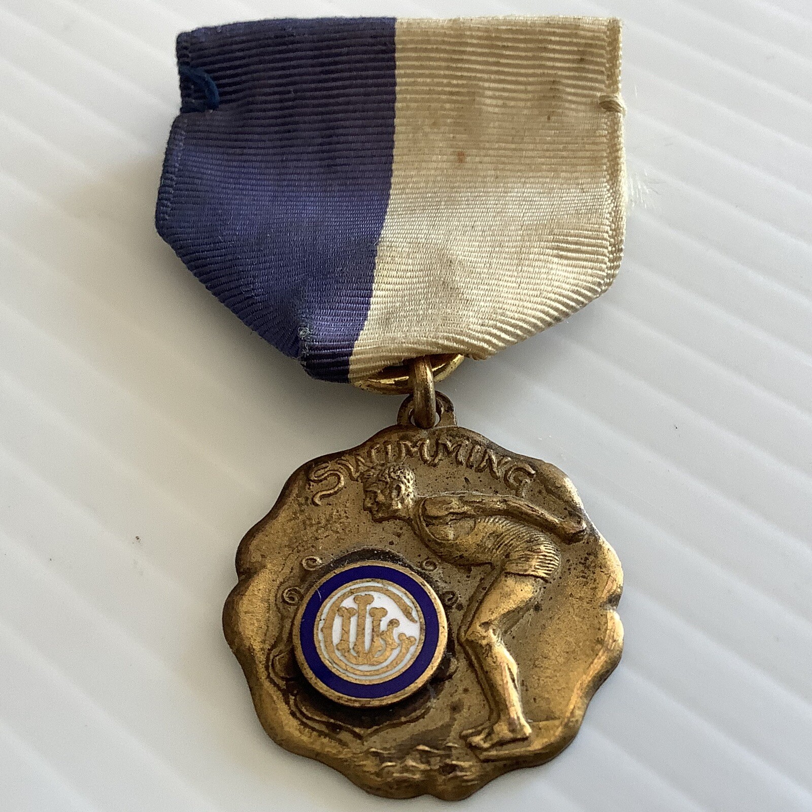 Vintage WM Schridde Chicago Swimming Medal Pin 1 Vintage WM Schridde Chicago Swimming Medal Pin 1