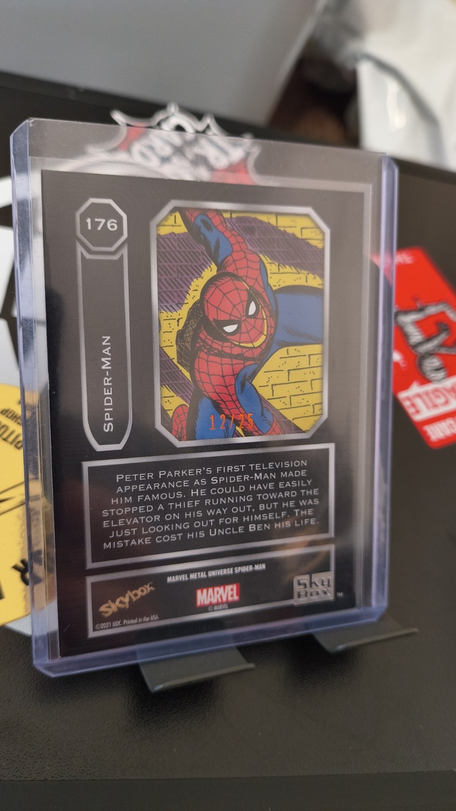 2021 SkyBox Metal Universe Marvel Spider-Man 12/25 Mint 2021 SkyBox Metal Universe Marvel Spider-Man 12/25 Mint