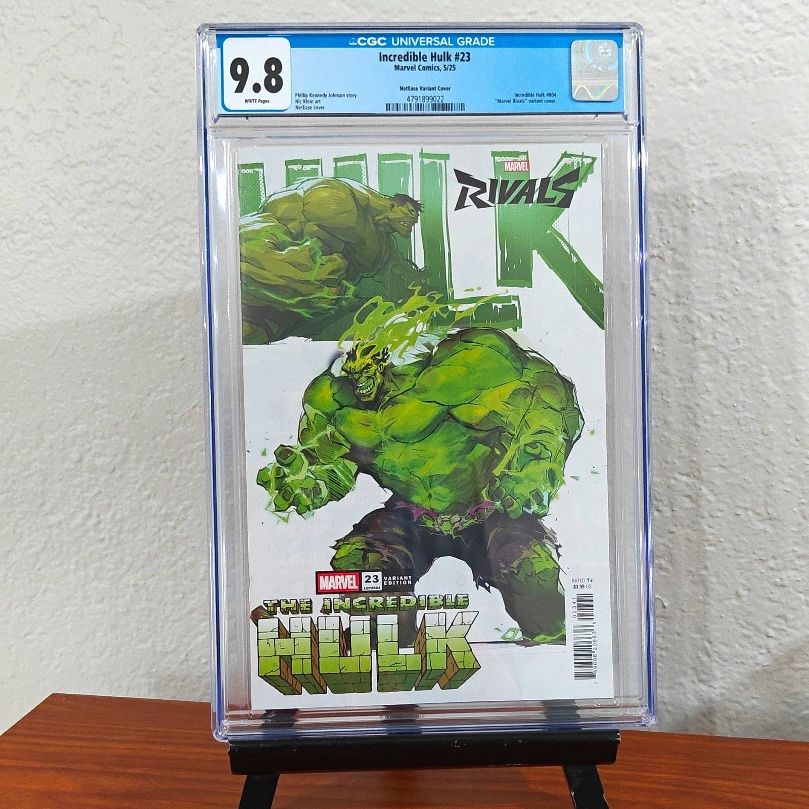 Marvel The Incredible Hulk #23 CGC 9.8 NetEase Variant Cover Cert 4791899022