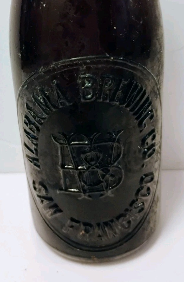 Rare Vintage 1890s Alabama Brewing Co San Francisco Pre Prohibition Beer Bottle Rare Vintage 1890s Alabama Brewing Co San Francisco Pre Prohibition Beer Bottle