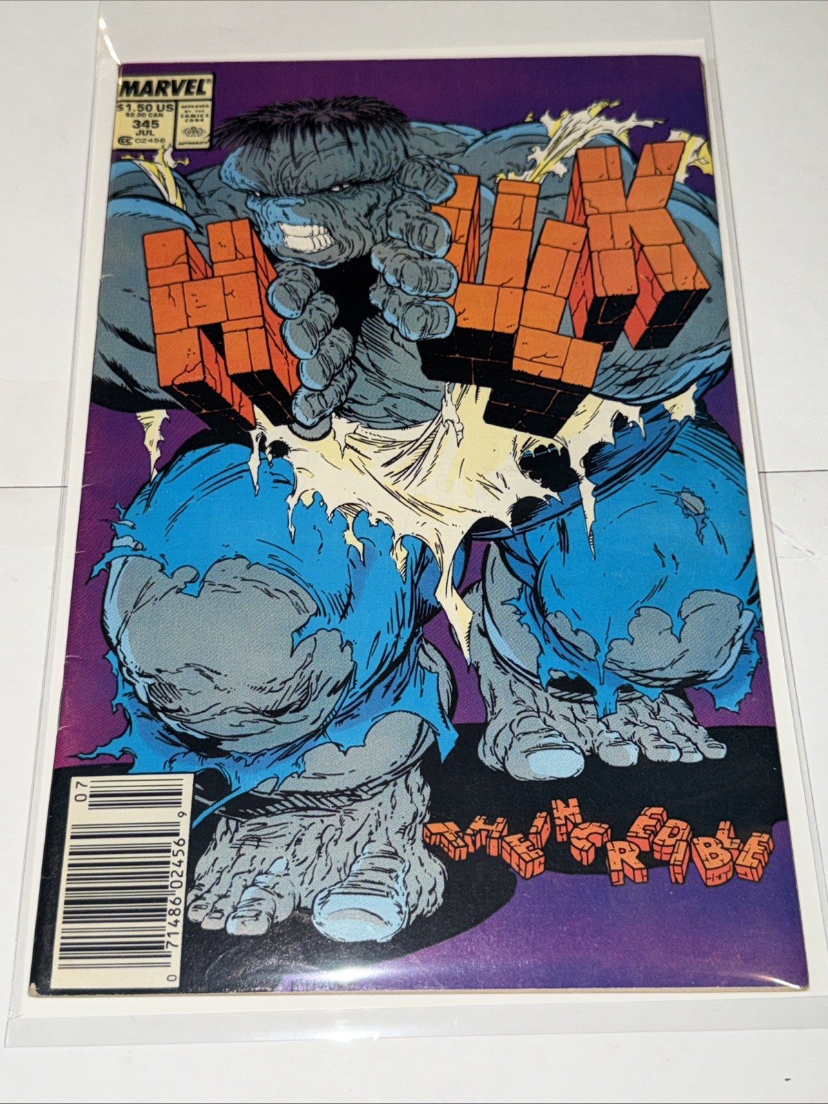 Incredible Hulk, The #345 (Newsstand)  Marvel Todd Mcfarlane Cover Peter David