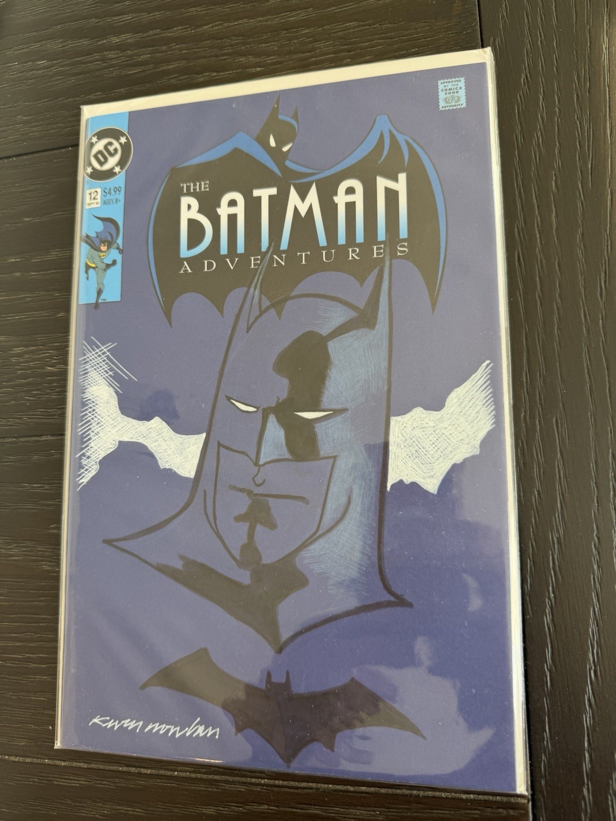 ✍️ Batman Adventures #12 signed and sketched by Kevin Nowlan