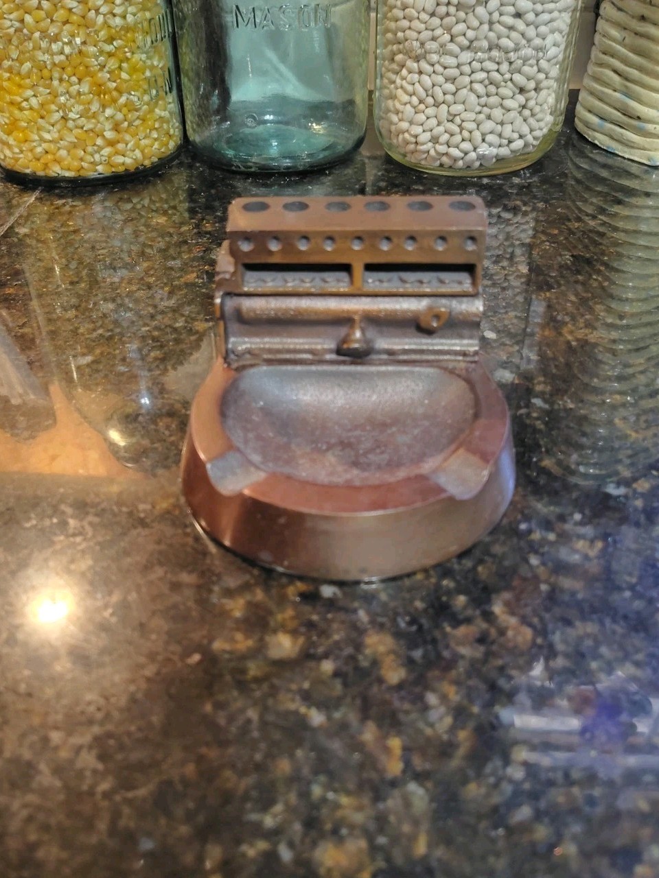 Rare International Harvester Indianapolis motor works Cast Iron ash tray 1939
