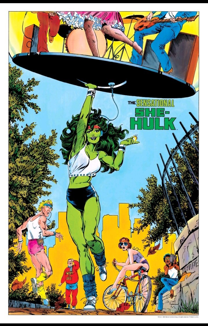 💥 Vintage 1989 NOS 24x36 Marvel Comics The Sensational She-Hulk Poster