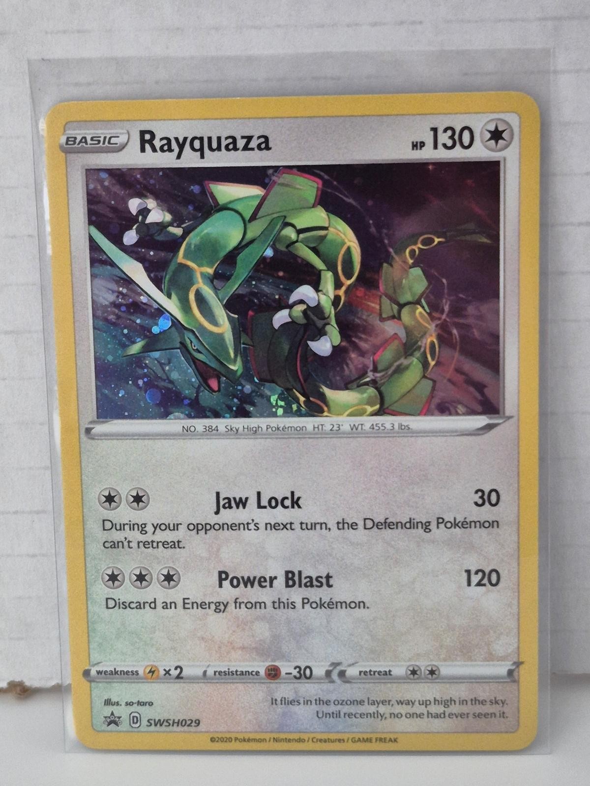 Rayquaza #SWSH029 SWSH: Sword & Shield Promo Cards nonsport Promo, Holo