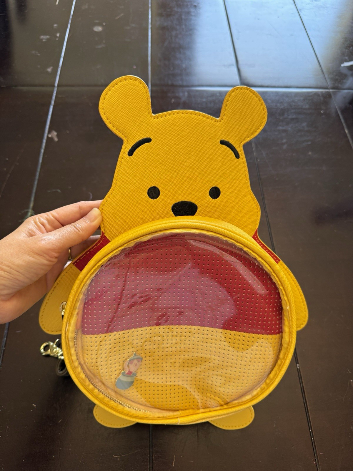 Loungefly Disney Winnie the Pooh Small Yellow/Red Crossbody Handbag Purse