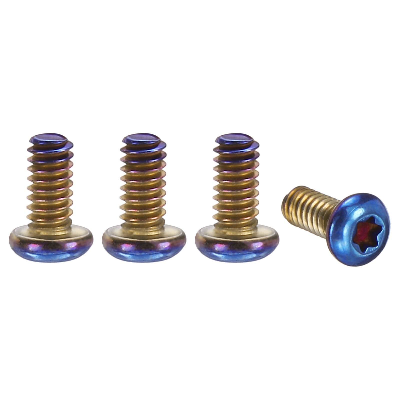 4pcs Pocket Clip Screws T6 Torx 2-56UCN 4.5mm Thread Electroplated, Blue 4pcs Pocket Clip Screws T6 Torx 2-56UCN 4.5mm Thread Electroplated, Blue