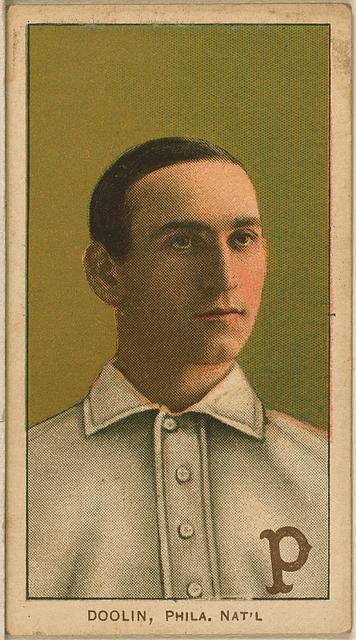 Philadelphia Mickey Doolan 1909 Philadelphia Phillies Baseball Portrait T206