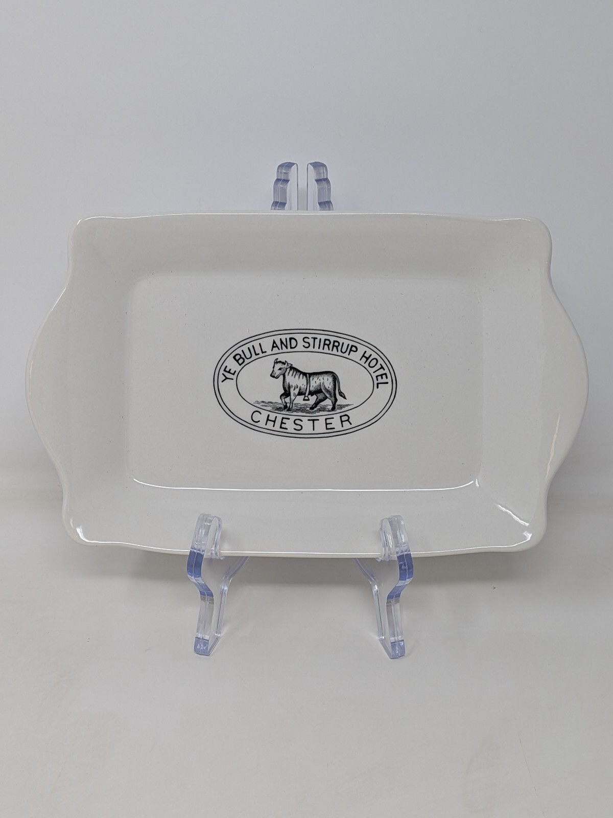 Stonewall Kitchen Burleigh England Vintage Hotel Ye Bull Stirrup Tip Tray Stonewall Kitchen Burleigh England Vintage Hotel Ye Bull Stirrup Tip Tray