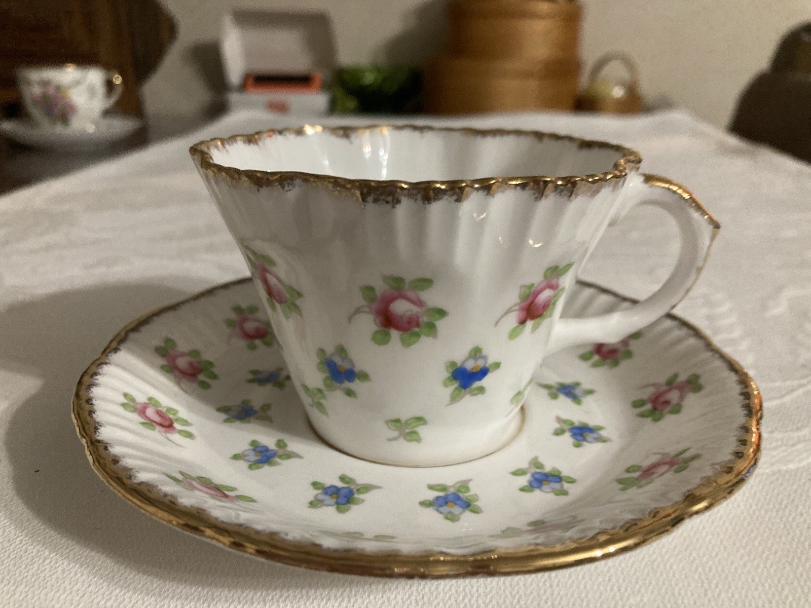Vtg Salisbury Fine Bone China, England, Cup And Saucer Vtg Salisbury Fine Bone China, England, Cup And Saucer